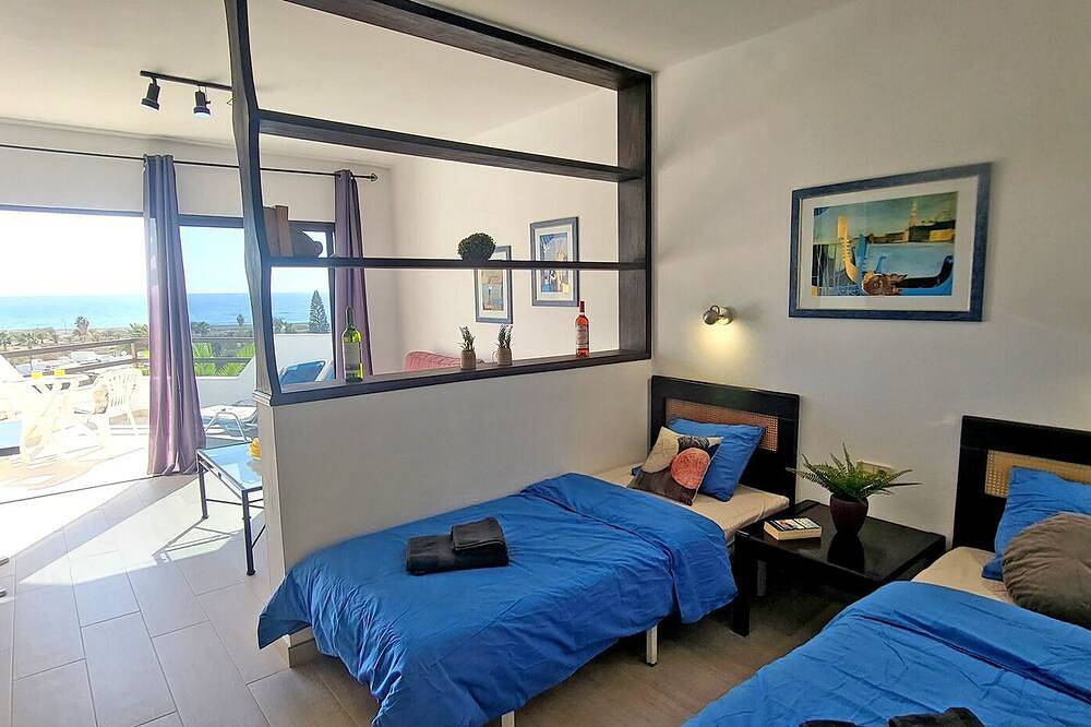 Apartamento entero, Ferienwohnung Aurora in Giniginamar, Meerblick, Gemeinschaftspool in Giniginamar, Tuineje