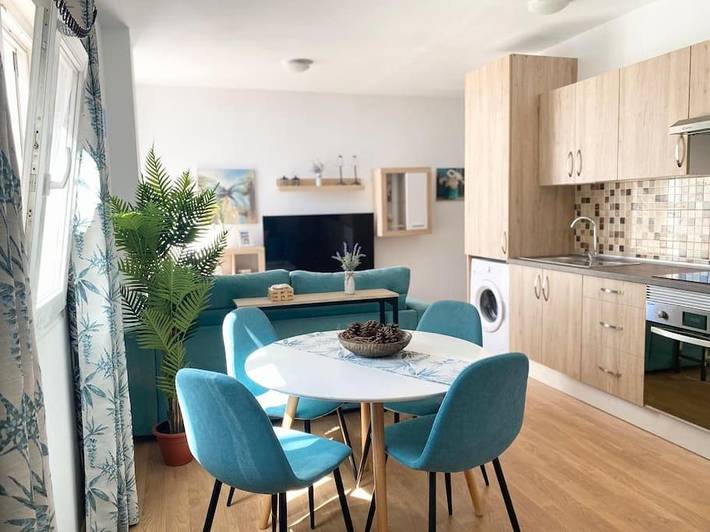Gîte pour 5 personnes, avec Balcon ainsi que Terrasse et Vue à La Esperanza