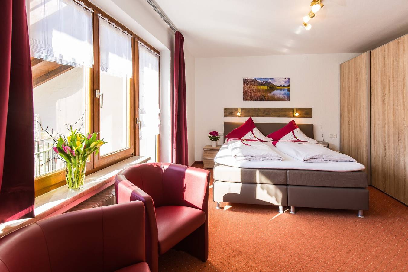 Ganzes Studio, Einzimmerapartment 'Gästehaus Wolfgang Mittersee -4-' mit Bergblick, Balkon und Wi-Fi in Ruhpolding, Bayerische Alpen
