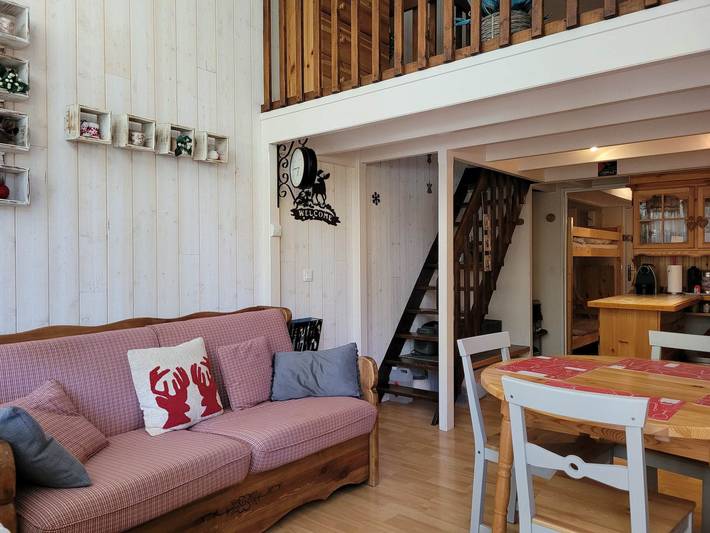 Entire studio, Cozy duplex studio, mountain view - 5 guests in Pra-Loup, Uvernet-Fours