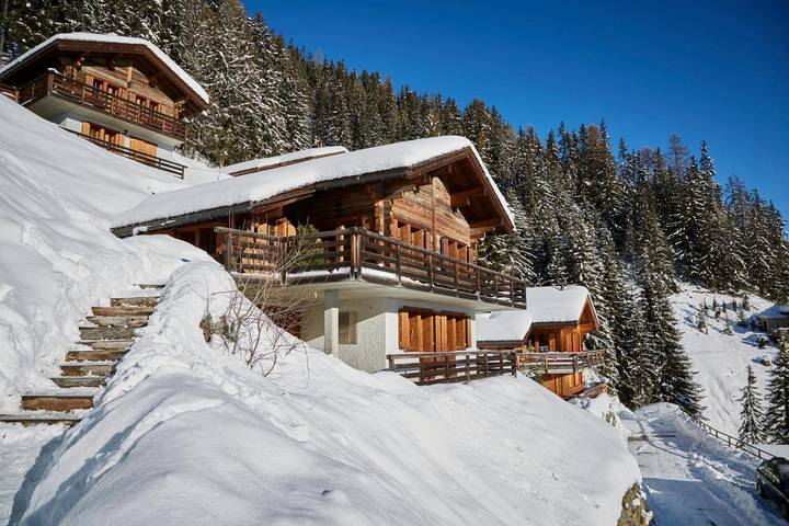 Chalet für 10 Personen, mit Balkon und Terrasse sowie Ausblick in Grimentz