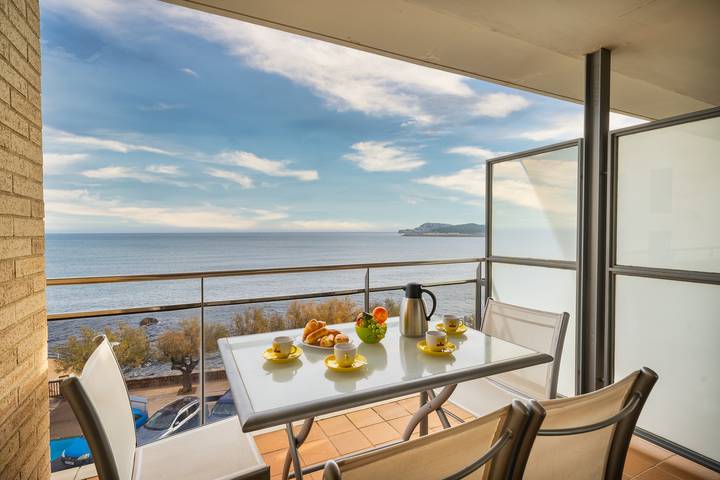 Vakantieappartement voor 5 personen, met balkon in L'Escala