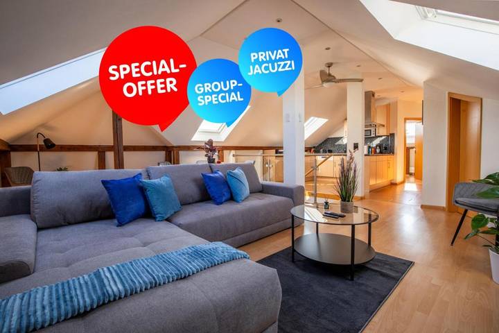 Ferienwohnung für 6 Personen, mit Whirlpool in Basel