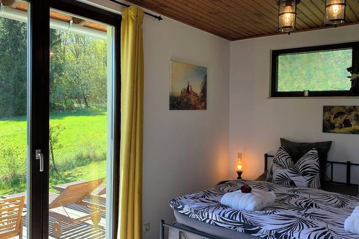 Ferienhaus  "Am Hermannstein" mit Panoramablick und Garten. Urlaub mit Hund. in Waltershausen, Gotha und Umgebung
