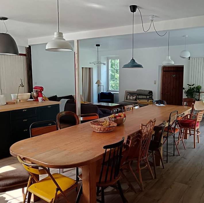Maison de vacances pour 18 personnes, avec piscine ainsi que vue et jardin, animaux acceptés en Ardèche - 3