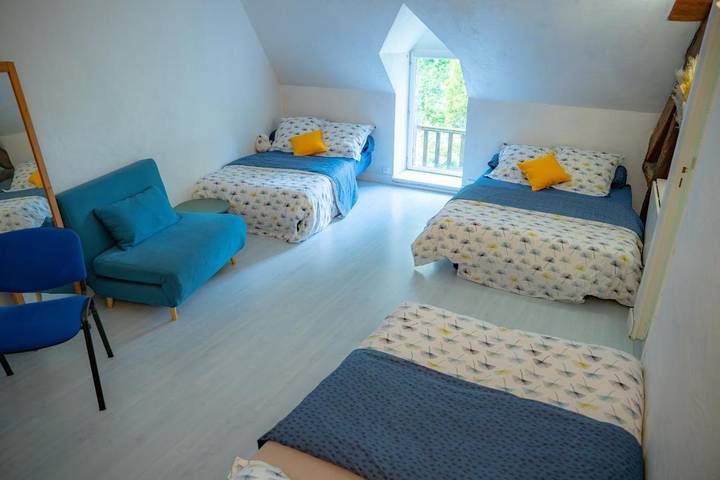 Gîte pour 8 personnes, avec vue et jardin dans Richarville