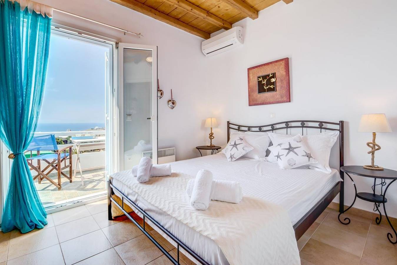Exquisite Mykonos  Villa | Villa Cyan  | 2 Bedrooms | Breathtaking Sunset View of Aegean Sea | Private Pool | Tourlos in Tourlos (Mykonos), Mykonos
