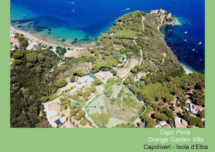 Casa sulla spiaggia per 8 persone, con giardino e terrazza sull' Isola d'Elba
