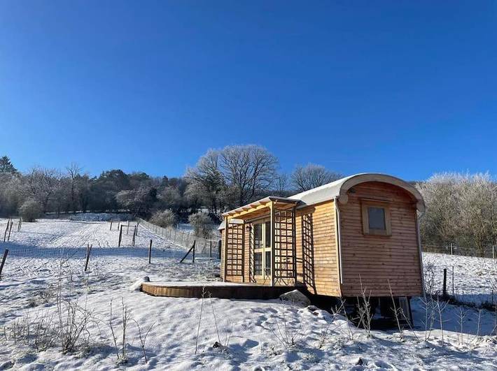Chalet pour 3 personnes, avec Terrasse ainsi que Jardin et Vue dans Belvaux