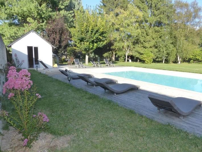 Location de vacances pour 6 personnes, avec jardin ainsi que piscine et vue à Athée-sur-Cher - 4