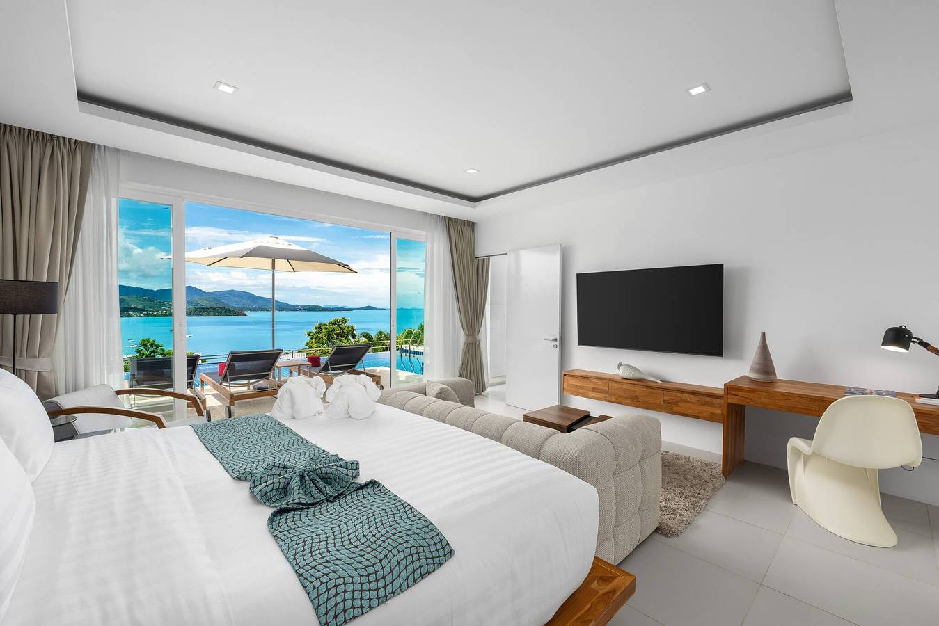 Ganze Wohnung, Luxuriöses Apartment Ab mit Meerblick in den Unique Residences in Koh Samui