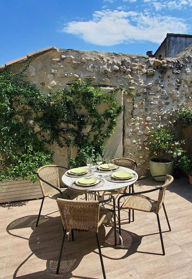 Location de vacances pour 5 personnes, avec terrasse à Saint-Marcel-d'Ardèche