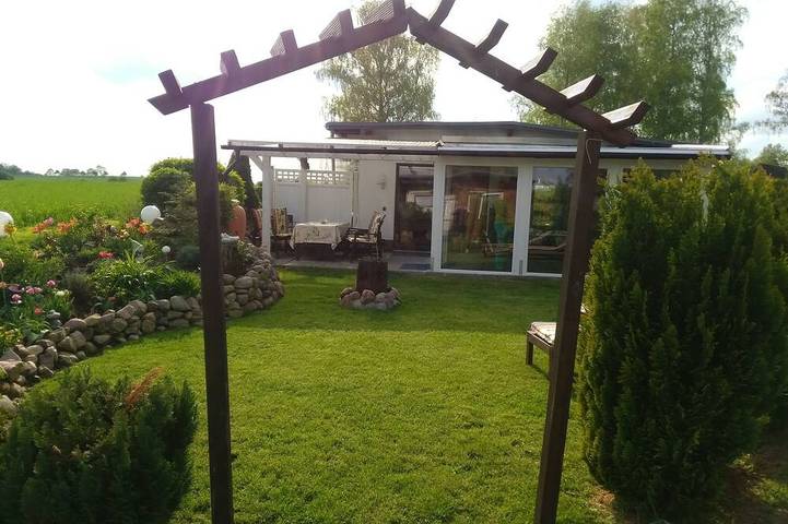 Bungalow für 3 Personen, mit Garten