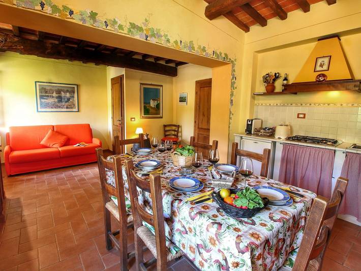 Gîte pour 6 personnes, avec piscine ainsi que jardin et terrasse, animaux acceptés à Radda in Chianti - 3