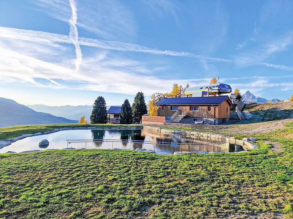 Maison de vacances pour 20 personnes avec vue in Visperterminen, Alpes valaisannes