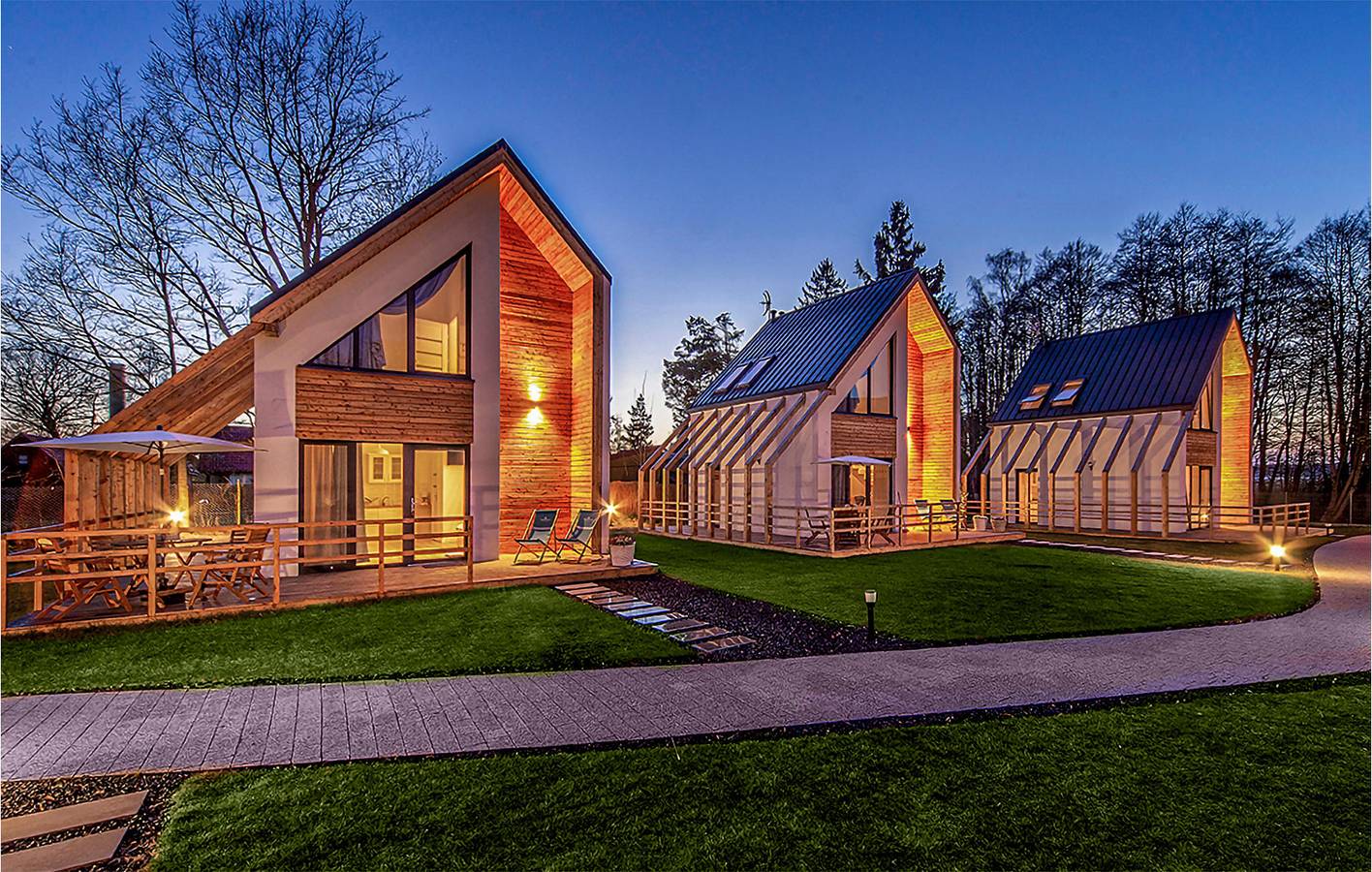 Ferienhaus für 6 Personen mit Terrasse in Nowęcin, Slowinzischer Nationalpark