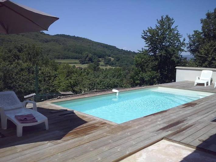 Location de vacances pour 4 personnes, avec piscine ainsi que vue et terrasse, animaux acceptés à Jaillans - 4