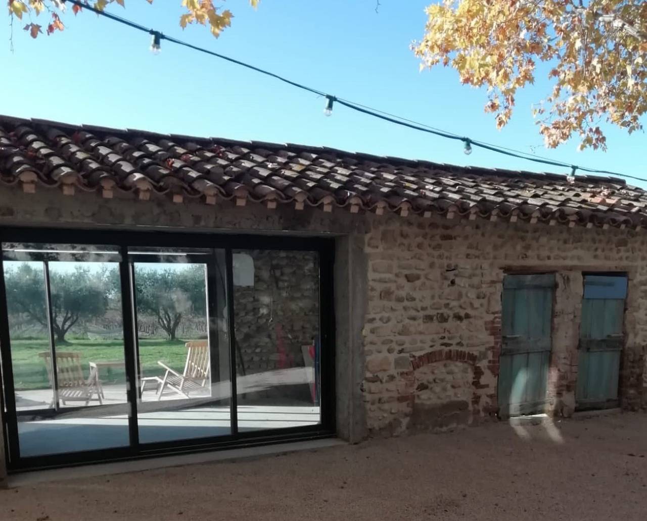 Double maison familiale en Drôme Provençale au milieu des vignes in Tulette, Région de nyons