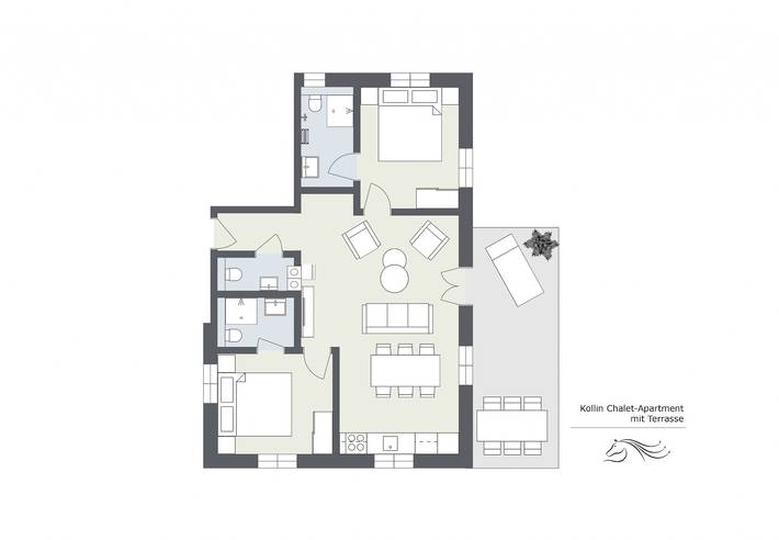 Ferienwohnung für 6 Personen, mit Terrasse und Ausblick, mit Haustier im Montafon - 2