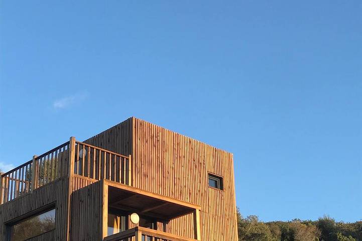 Maison de vacances pour 2 personnes, avec balcon et jardin