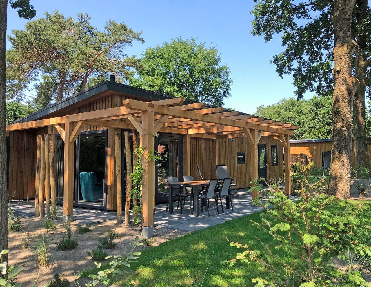 Park Berkenrhode — Heide Lodge Eco 6 Personen mit Sauna in Hoge Veluwe