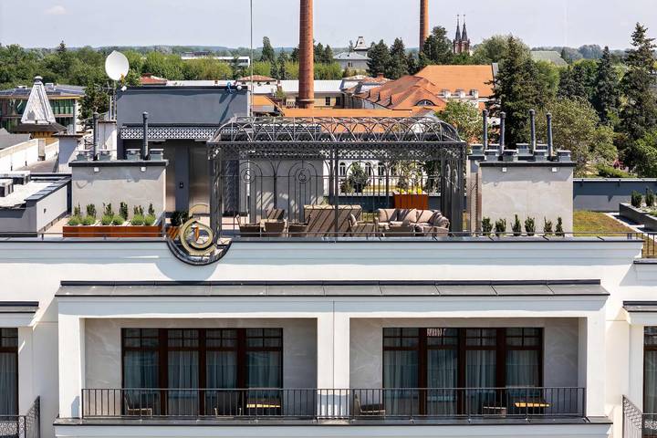 Ganze Ferienwohnung, Luxury Studio with a Balcony | Air Conditioning | Rooftop Terrace in Ciechocinek, Kujawien-Pommern