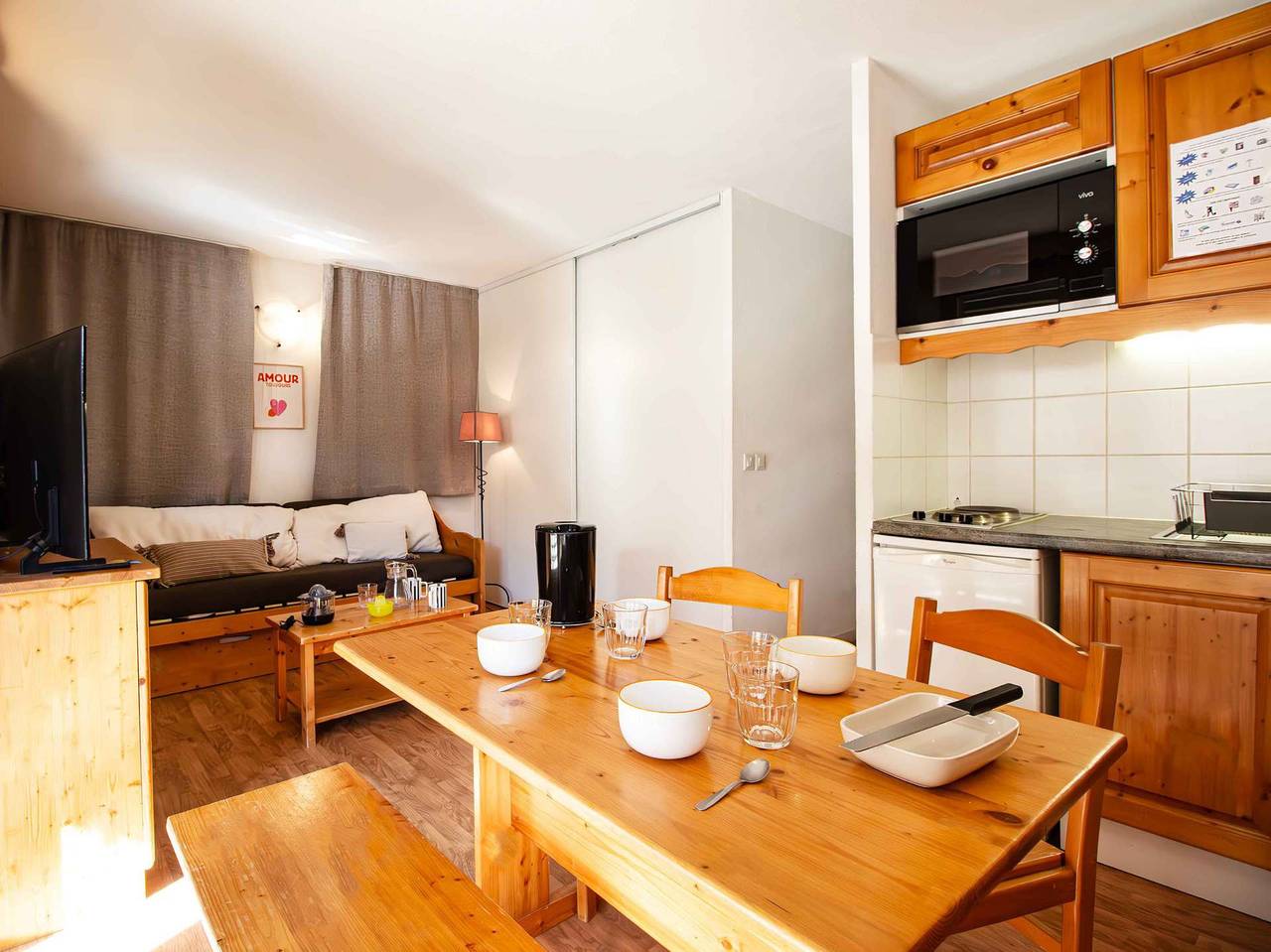 Geheel vakantieappartement, Vakantieappartement voor 4 personen met balkon/terras in La Norma, Villarodin-Bourget