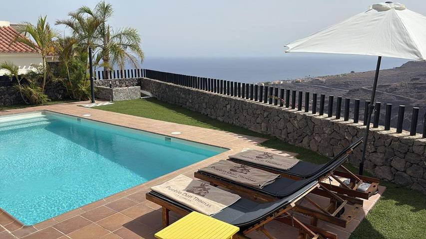 Chalet para 6 personas, con piscina además de vistas y jardín, Se admiten mascotas en La Gomera - 3