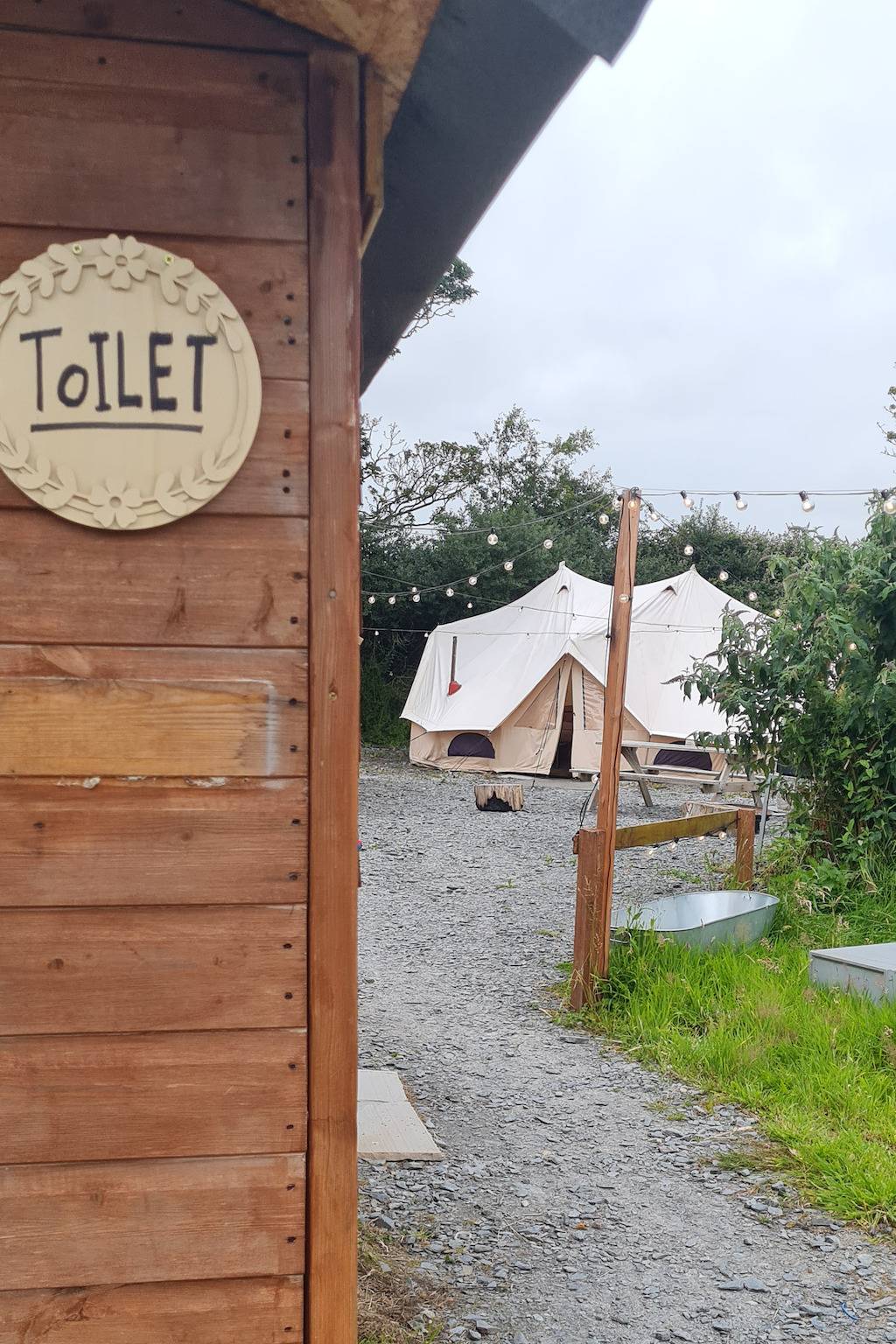 Cozy Hot Tent with Log Burner & Hot Tub Right Tent in Isle of Anglesey