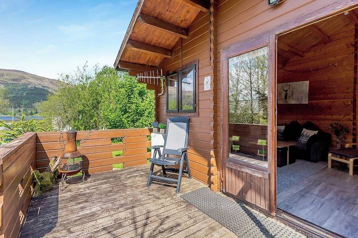 Log cabin for 4 people, with Garden in Glencoe