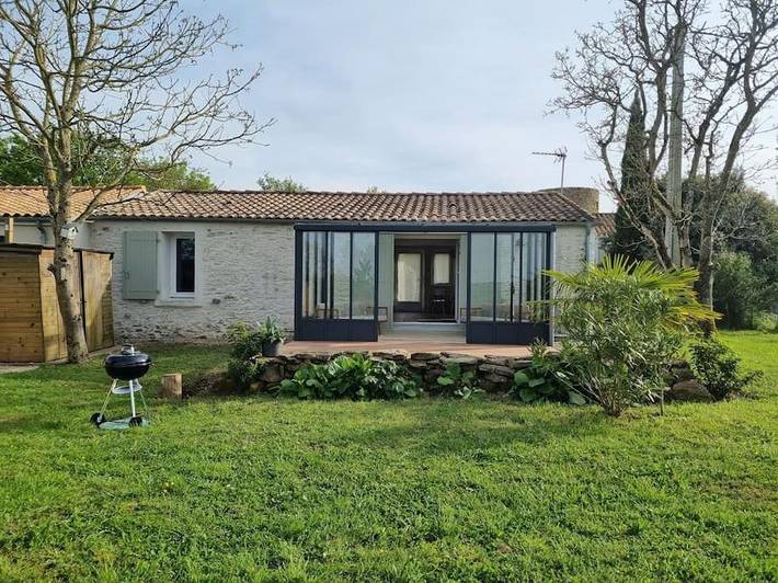 Maison de vacances pour 4 personnes, avec Terrasse ainsi que Jardin et Vue à Le Pellerin