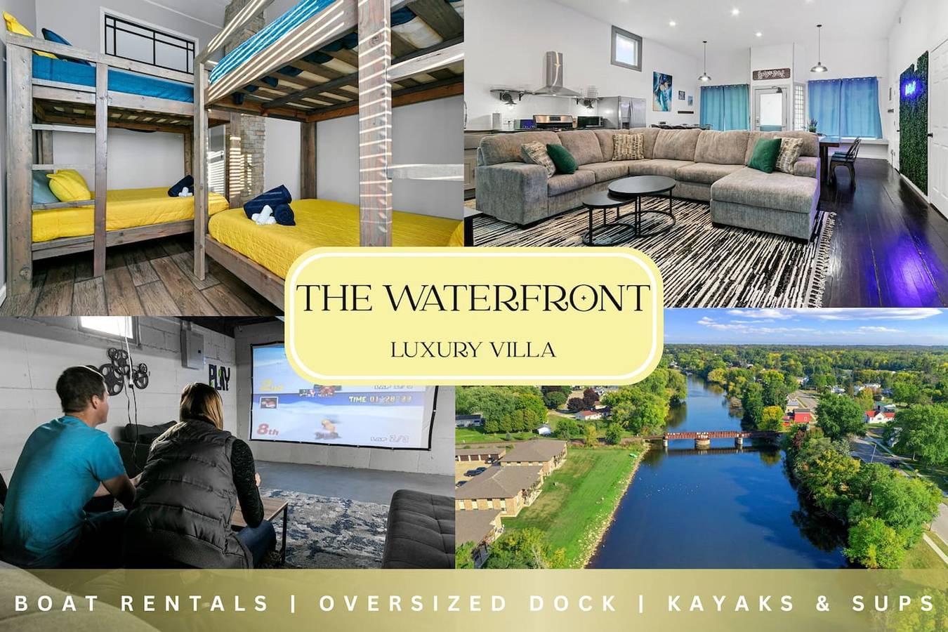 The Waterfront - Waterslide! Game Room! Sleeps 26! in Condado de Oconto