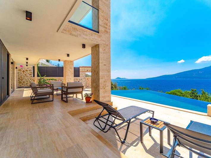 Apartment for 8 people, with terrace and pool in Kalkan