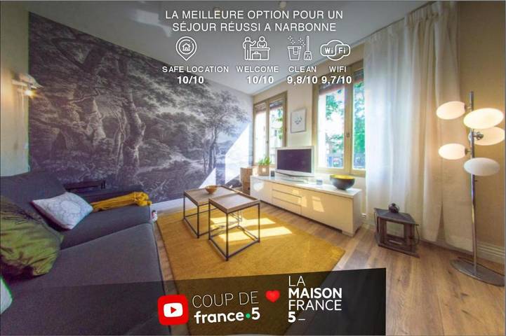 Gîte pour 4 personnes, avec vue dans Office De Tourisme De Narbonne