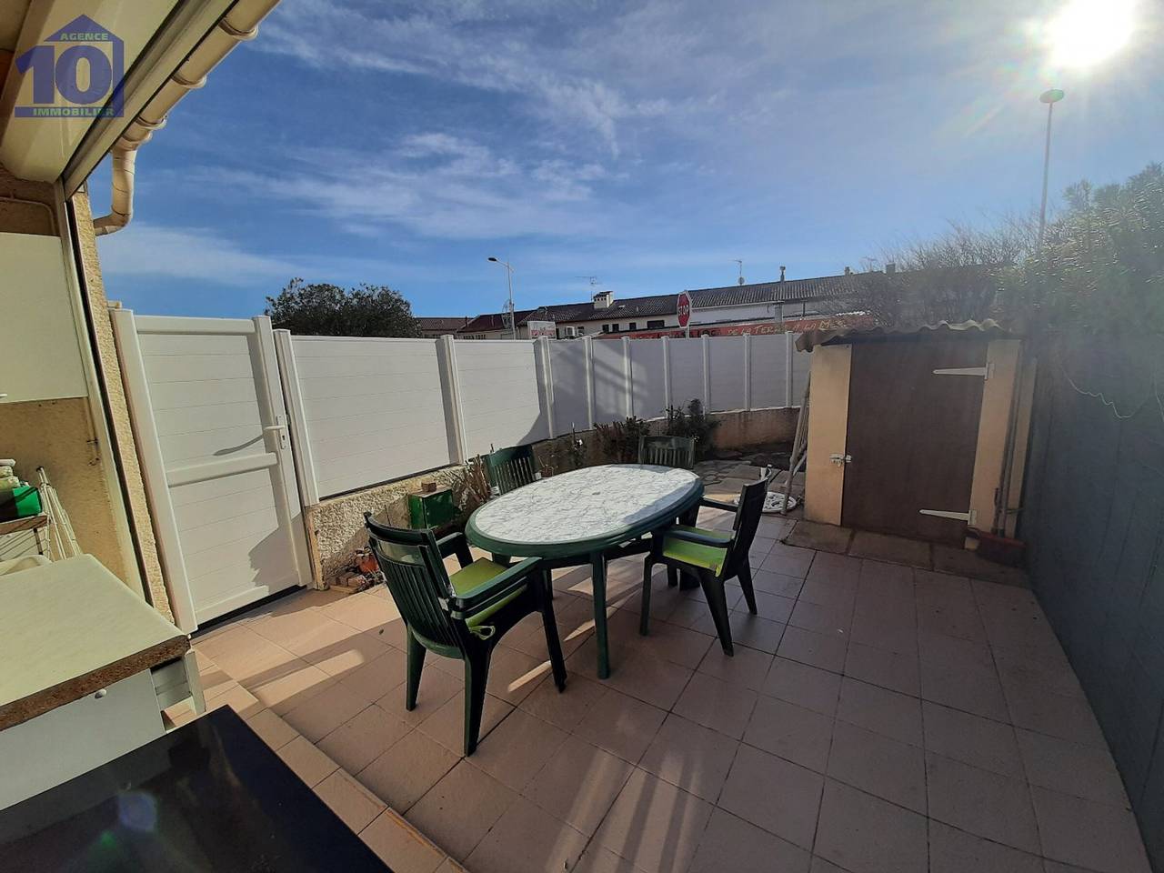 4-Personen-Pavillon 50m vom Strand mit umzäuntem Garten und Privatparkplatz in Valras-Plage, Mittelmeerküste (Frankreich)
