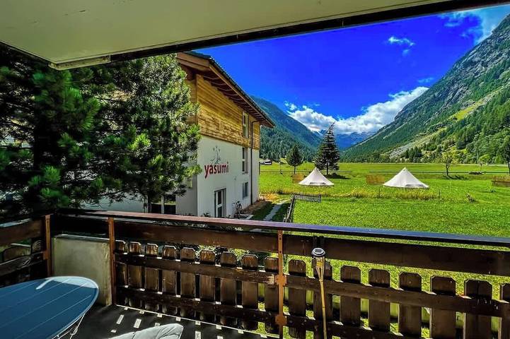 Ferienwohnung für 4 Personen, mit Balkon und Garten, mit Haustier