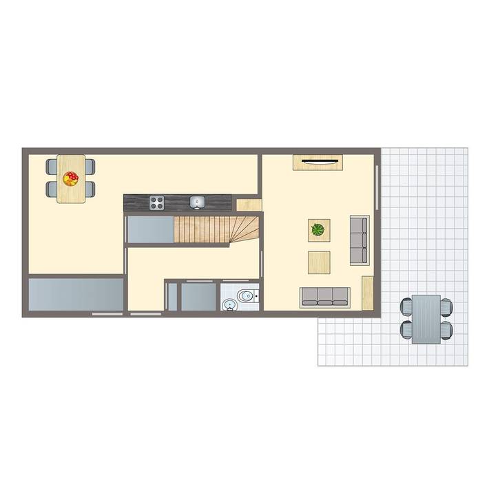 Bungalow für 4 Personen, mit Sauna in Anjum - 2