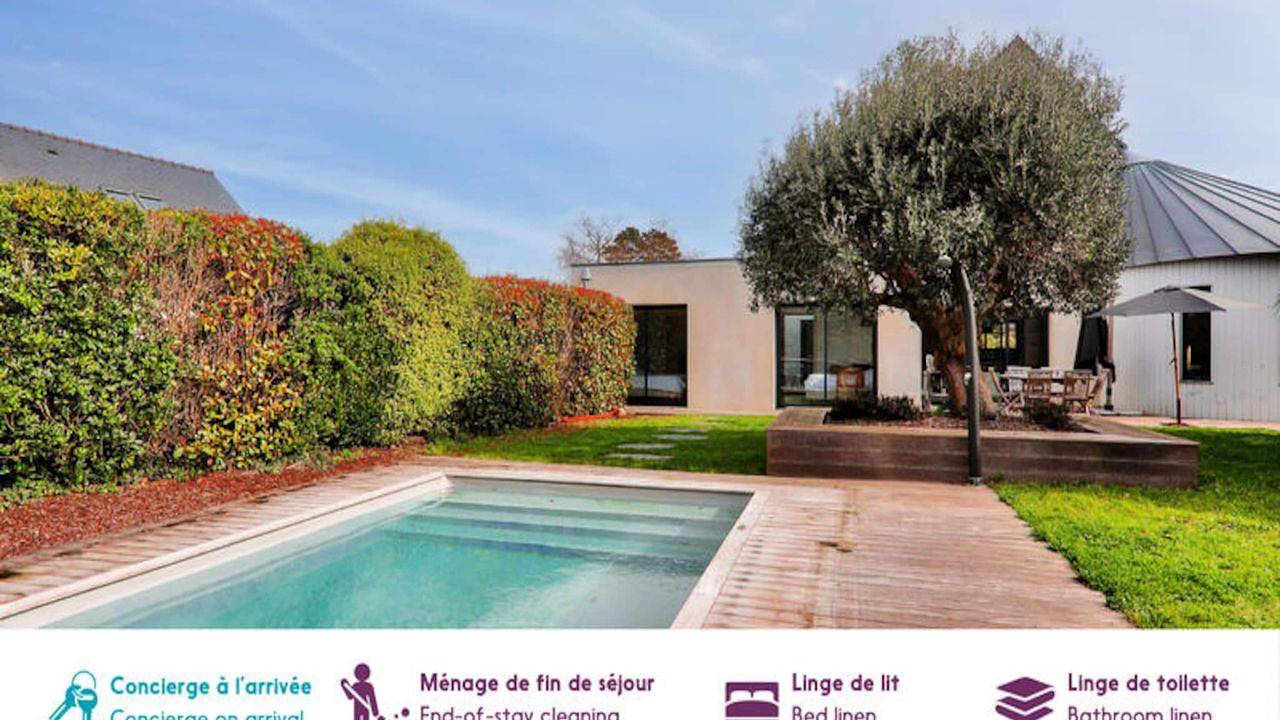 Apartamento vacacional entero, Ferienwohnung für 10 Personen (220 m²) in Lasné in Saint-Armel, Côte des Mégalithes