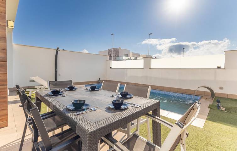 Oasis en bord de mer avec piscine et terrasse - Playa Barnuevo 1km in San Pedro del Pinatar, Costa Cálida