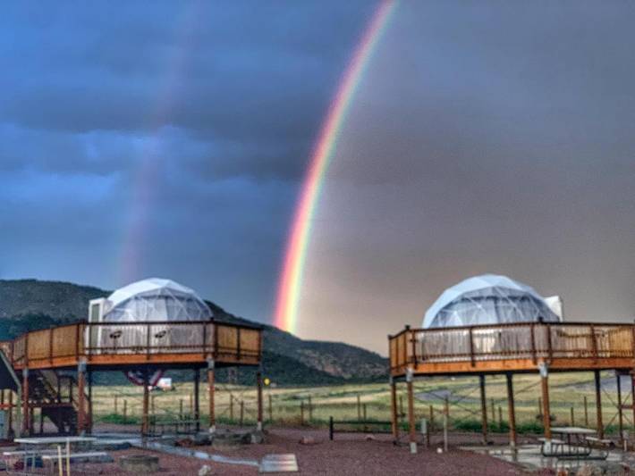 Camping für 2 Personen, mit Terrasse und Ausblick in Colorado