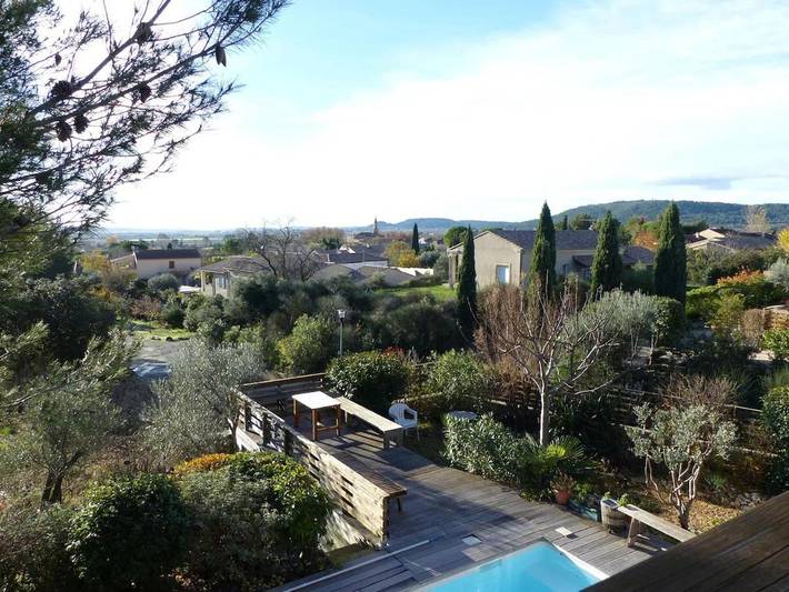 Location de vacances pour 7 personnes, avec vue ainsi que piscine et terrasse, animaux acceptés à Saint-Côme-et-Maruéjols - 3