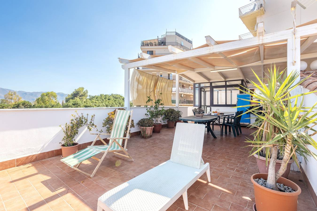 Ferienhaus "Finestra Sul Mare" mit Meerblick, Wlan und Klimaanlage in Palermo, Palermo Provinz