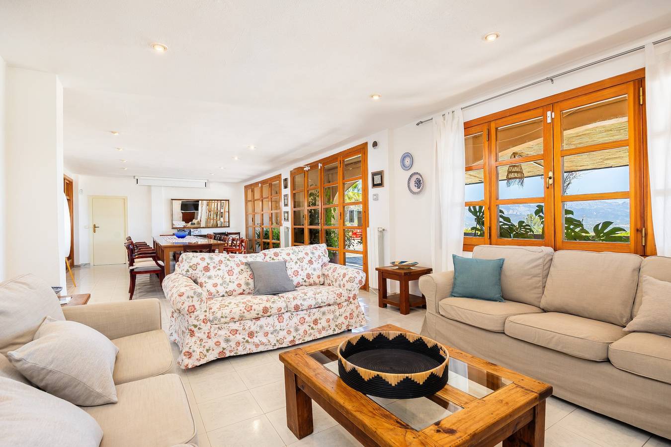 Casa de campo 'Es Puig De Ses Coves' com vista para a montanha, Wi-Fi e ar condicionado in Santa Eugènia (Baleares), Maiorca Centro