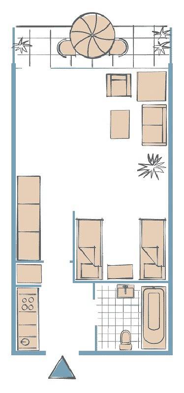 Ferienwohnung für 2 Personen, mit Meerblick und Balkon in Heiligenhafen - 2