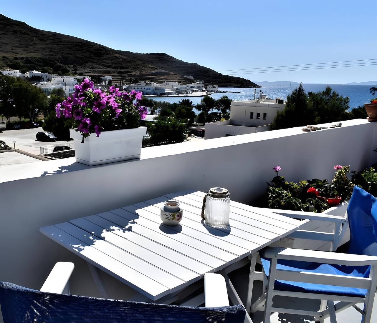 Doppelzimmer mit Meerblick Nr. 5 – Meerblick, Wlan & Klimaanlage in Katapola, Amorgos