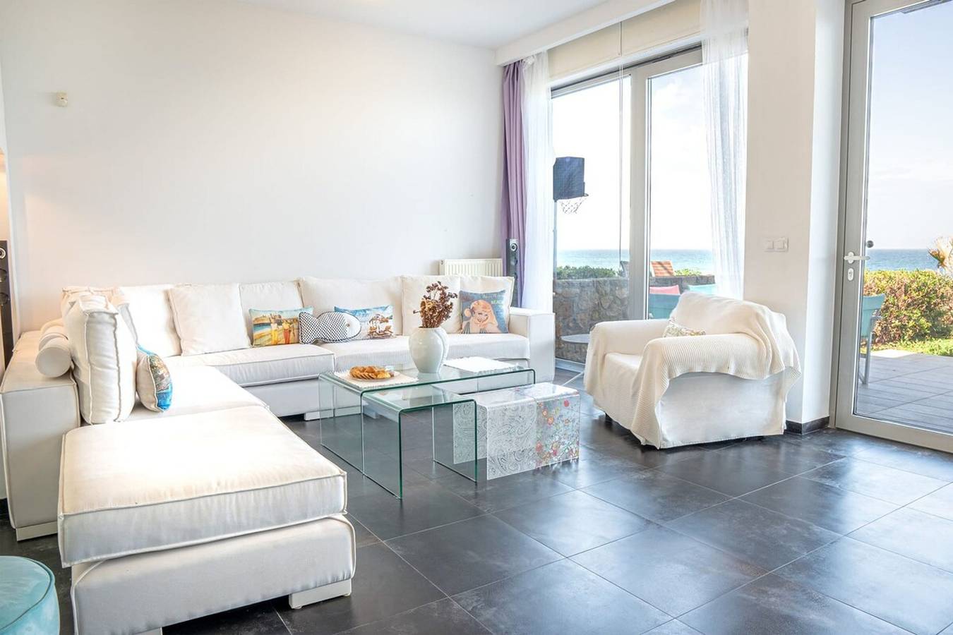 Pink Rose Beachfront Villa in Gouves, Iraklio-Heraklio region