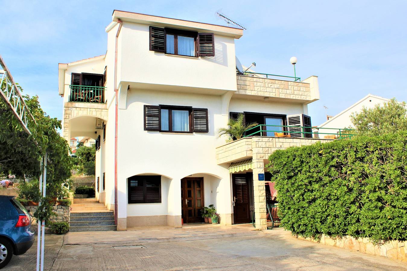 Ganze Wohnung, 1-Zimmer-Ferienwohnung mit Terrasse und Meerblick Primosten A-15499-b in Primošten, Šibenik-Knin