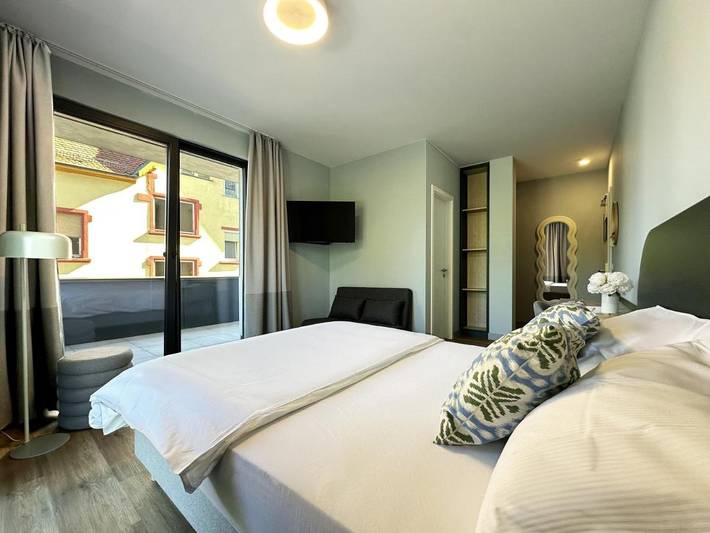 Hotel für 2 Personen, mit Balkon und Terrasse sowie Ausblick in Walldürn