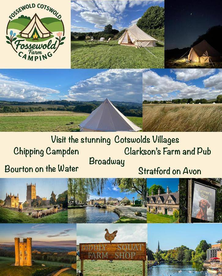Bell Tent 4m and 7m Fossewold Cotswold Camping in Gloucestershire