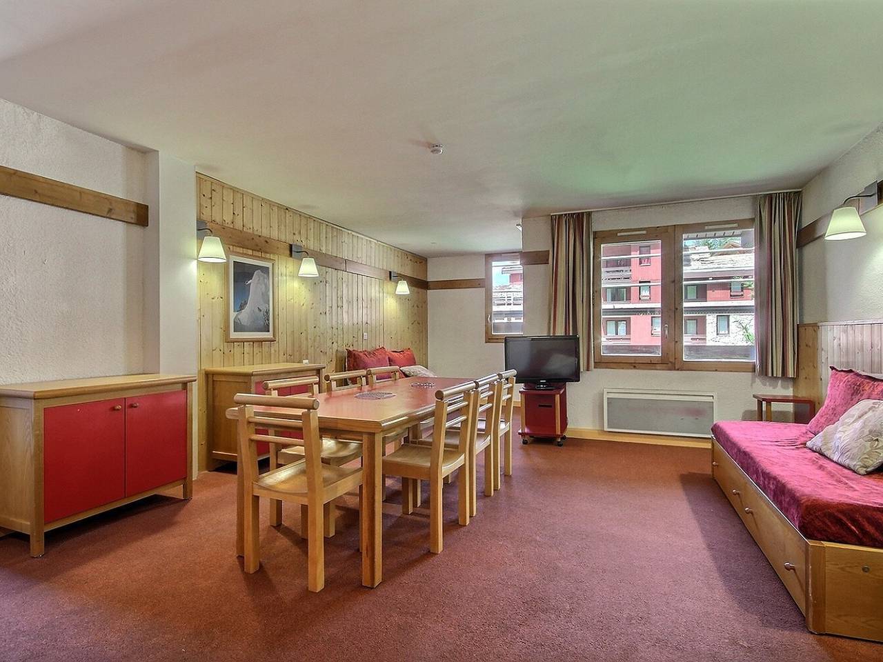 Appartement entier, Spacieux appartement pour 8 personnes à Plagne 1800 avec balcon in La Plagne, La Plagne-Tarentaise